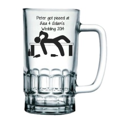 'I Got P*ssed at' Personalised, Printed Pint Tankard